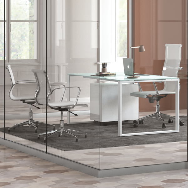 Scrivania Swing 7020 In Cristallo Profondit 80 Cm Salone Ufficio scrivania-swing-7020-in-cristallo-profondit-80-cm-salone-ufficio