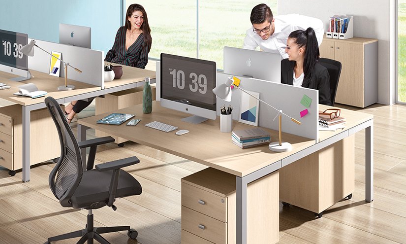scrivania ufficio moderna swing 5050