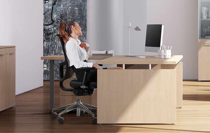 scrivania per ufficio giano wood